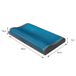 Gel de rejilla de cuello de silicona lavable de nido de abeja almohada de viaje fría almohada cervical de espuma viscoelástica con Gel frío - Product Image 3