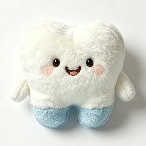 Personaliza tu adorable peluche de diente, peluche de diente suave, juguete de peluche dental adorable - Product Image 4