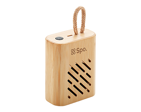 Customized Mini Portable Wireless Natural Bamboo Speaker FOCUS Hot Selling Eco-friendly Promotional Business Gift