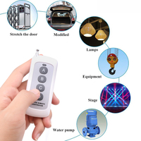 Control Remoto RF 433MHz EV1527 con Código de Aprendizaje, 1/2/3/4/6/8 Botones, Universal para Puertas de Garaje, Portones y Sistemas de Alarma