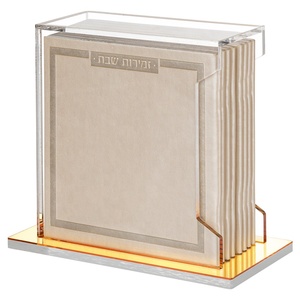 Tùy chỉnh rõ ràng <span class=keywords><strong>Acrylic</strong></span> judaica Quà Tặng softcover <span class=keywords><strong>lucite</strong></span> bencher Bộ - Product Image 1