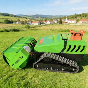 เครื่องตัดหญ้าแบบฟลายวีล ควบคุมระยะไกล ได้รับการรับรองมาตรฐาน CE EPA  แบบเลี้ยวศูนย์  ติดตั้งบนรถตีนตะขาบ  สำหรับทุกสภาพพื้นผิว  ใช้พลังงานไฟฟ้า ควบคุมระยะไกล  พร้อมใบมีดตัดหญ้า - Product Image 1