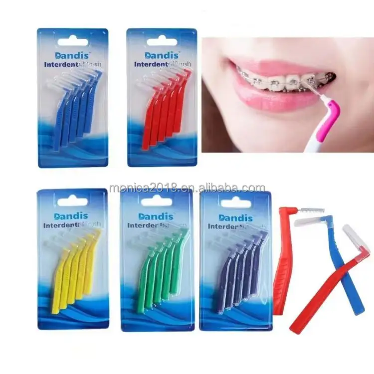 Diş ortodonti Interdental fırça 5 adet/paket