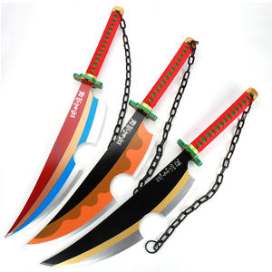 2 unids/set Anime espada accesorios espadas de madera patrón <span class=keywords><strong>Original</strong></span> Uzui Tengen espada Demon Slayer <span class=keywords><strong>Katana</strong></span> - Product Image 1