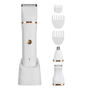 Afeitadora eléctrica indolora <span class=keywords><strong>para</strong></span> mujer, recortadora de cuerpo inalámbrica, afeitadora Facial impermeable IPX7 con hoja de cerámica, recargable por USB - Product Image 1
