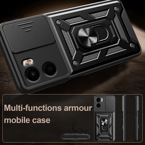 A prueba de golpes con soporte de anillo funda protectora para teléfono móvil para Motorola <span class=keywords><strong>Moto</strong></span> G05 G15 Edge 50 Fusion G84 G85 G54 G34 - Product Image 6