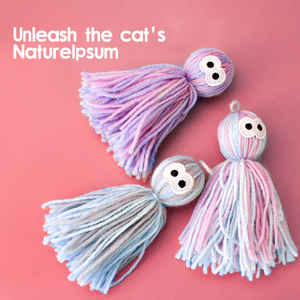 Manufacturer Wholesale <b>Cat</b> Teasing Stick Elastic <b>Plush</b> Ball <b>Cat</b> <b>Plush</b> Toy Ball - Product Image 6