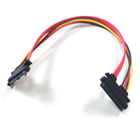 Cable SATA de 22 pines 7 + 15 pines Serial ATA SATA Data Power Combo 30CM Cable de extensión de cobre conector convertidor Cables de producto
