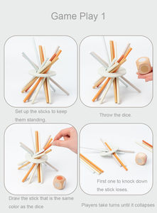 Juguete de Habilidades Motoras Finas Montessori, Palitos de Madera, Juguete de Contar, Juego Educativo Kerplunk para Niños y Adultos - Product Image 5