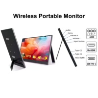 Moniteur portable sans fil de 15,6 pouces, connexion Wi-Fi, écran d'extension d'ordinateur portable FHD IPS/HDR