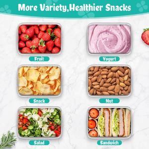 Lonchera de Acero Inoxidable Libre de BPA, Contenedor Portátil de Una Sola Cámara con Tapa de Silicona para Almacenamiento en Refrigerador - Product Image 3