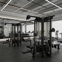 Système de croisement de câbles multi-stations 8 postes pour entraînement complet, équipement de fitness commercial pour salle de sport, poulie réglable CE ISO