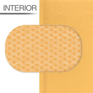 Venta Directa de Fábrica, Bolsas de Papel Burbuja Kraft Amarillo Ecológicas, Embalaje para Ropa, a Prueba de Golpes, Personalizadas - Product Image 6