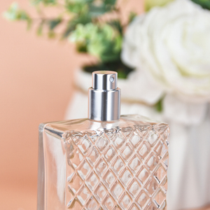 Botella de Perfume Rectangular Moderna de Lujo, 100 ml, Vidrio, Tapa Plateada, Fácil de Abrir, Sellado Hermético, Botella Vacía para Envasado de Perfume <span class=keywords><strong>TAIBO</strong></span> - Product Image 6