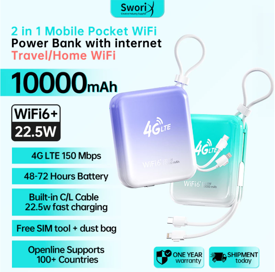 wifi power bank 2 in 1