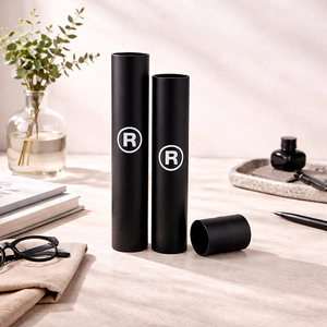 Custom Logo Eco-Friendly Poster Kraft Cardboard Tube <b>Box</b> Black Shipping Paper Tube Printed Cosmetic <b>Clothes</b> Cylinder Packaging - Product Image 4