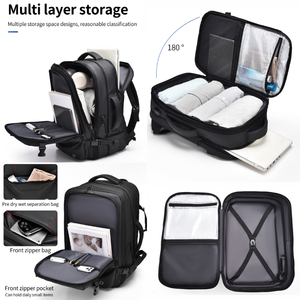 Neuer Anpassbarer Günstiger Langlebiger PU-Mode Wasserdichter Unisex Herren Business Freizeit Großvolumiger Diebstahlsicherer Laptop-Rucksack - Product Image 4