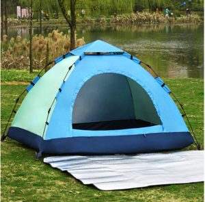 Venta al por mayor personalización de fábrica de material impermeable tienda al aire libre portátil 3-4 personas tienda de campaña gruesa - Product Image 3