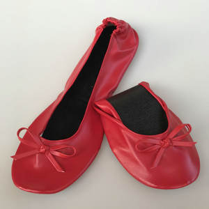 Scarpe da ballo pieghevoli <span class=keywords><strong>rosse</strong></span> per ragazze comode in borsa grande per tacco alto - Product Image 6