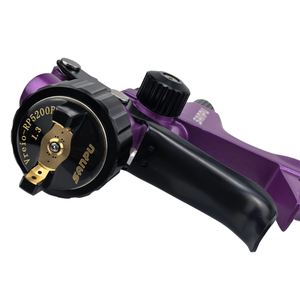 Profession elle 1,3mm Luft spritzpistole 600ml Schwerkraft zufuhr Edelstahl-Nadel düse 600ccm Tasse für das Sprühen von Auto lacken - Product Image 4