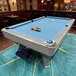 Table de <span class=keywords><strong>billard</strong></span> en bois massif de haute qualité, 7 à 9 pieds, avec poches en cuir véritable, tapis rapide, personnalisable pour le <span class=keywords><strong>billard</strong></span> américain, modèle professionnel - Product Image 3