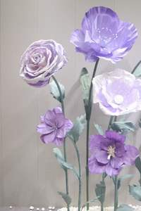 Fiori Artificiali Giganti <span class=keywords><strong>di</strong></span> Carta a Forma <span class=keywords><strong>di</strong></span> Papavero e Rosa, Stile Elegante e Semplice per Matrimoni, Eventi e Decorazioni per Baby Shower - Product Image 6