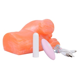 Masturbador Masculino GEEBA con Forma de Vagina de Gato Naranja, Masajeador de Próstata, Copa de Masturbación Vibrante Suave y Firme, Juguetes Sexuales Masculinos al por Mayor - Product Image 6