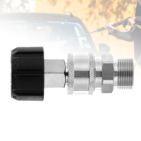 Raccord rapide M22 en acier inoxydable haute performance Hongsheng Bear Crystal pour pistolet de lavage de voiture à haute pression