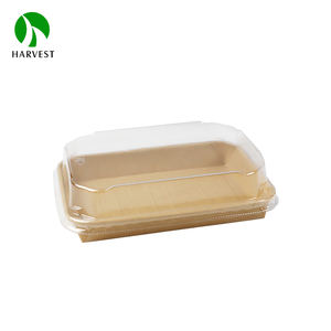 Bandeja de postre de papel para llevar de grado alimenticio reciclado para el envasado de alimentos - Product Image 3