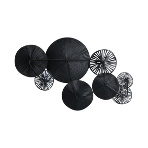 Decorazione da parete in metallo a forma di foglia di loto per l'arredamento della casa, accessorio decorativo da appendere per camera da letto, soggiorno, bagno. - Product Image 6