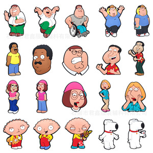 Nuevos dijes para zapatos de Family Guy, superventas, al por mayor, accesorios de decoración para zapatos de anime americano, dijes lindos de <span class=keywords><strong>manga</strong></span> para zuecos - Product Image 5