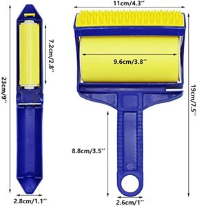 Rouleau adhésif manuel pour enlever les poils d'animaux, nettoyeur de poils de chat et de chien, nettoyeur de vêtements - Product Image 4