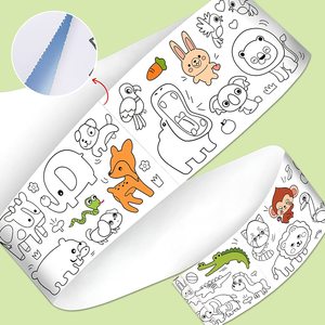 Logo personalizzato stile carino per bambini bastone pittura murale giocattolo educativo-disegno prenotato e rotolo <span class=keywords><strong>di</strong></span> carta <span class=keywords><strong>da</strong></span> colorare - Product Image 5