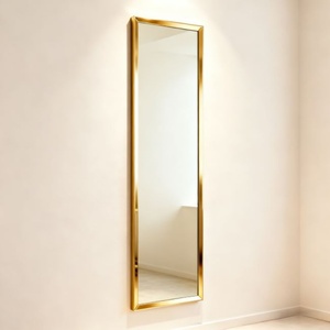 Wholesales Aluminum Alloy Frame Wall-mounted <b>Mirror</b> Durable Cheap clear <b>Mirror</b> for Home Decor Furniture - Product Image 1