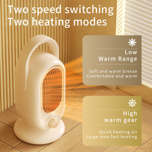 Chauffage domestique 1200W, petit radiateur céramique PTC vertical de bureau, haute puissance, pour chambre à coucher, ventilateur électrique - Product Image 3