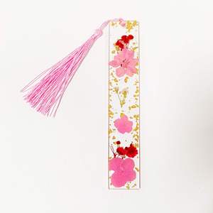 Marcapáginas Creativos con Borlas y Hojuelas Doradas con Diseño Floral, Regalo para Estudiantes y Profesores, Recuerdo - Product Image 4