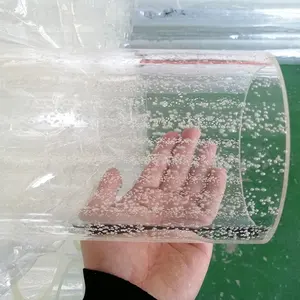 High quality transparent bubble pmma pipe plastic acrylic tube