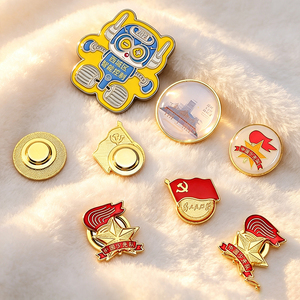 Pin de solapa de metal artesanal personalizado, insignia impresa de esmalte blando y duro, pin de sujeción para tudung/hijab musulmán - Product Image 3