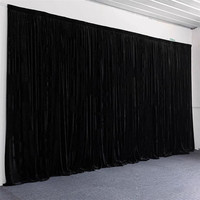 Décor de fond pour événements de mariage, rideau en tissu velours 3*3m, draperies, fond de scène rouge vin pour le Nouvel An