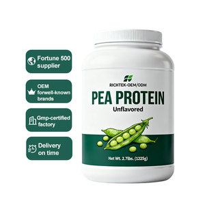Proteína de Chícharo en Polvo Vegana Orgánica Sin Sabor, Baja en Carbohidratos, Personalizable y de Rápida Absorción de Richtek - Product Image 1