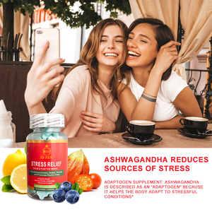 Bonbons à la <span class=keywords><strong>mélatonine</strong></span> sans sucre Marque privée OEM/ODM Ashwagandha Fudge Santé immunitaire Endurance Force Soulager le stress Gommes - Product Image 2