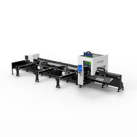 Découpeuse laser à fibre industrielle pour tuyaux de petit diamètre, haute précision, alimentation automatique, traitement de tôles, Cypcut PLT 3 axes