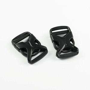 Plastic Side Release Buckle 25mm Black Durable For Bags Adjustable <b>Webbing</b> Backpacks - Product Image 1