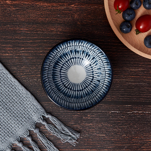 Bát trộn salad gốm sứ men xanh cao cấp bán buôn, nhiều mẫu in màu sắc, đồ dùng bàn ăn đánh bóng cho các bữa tiệc, bát xanh tùy chỉnh - Product Image 4