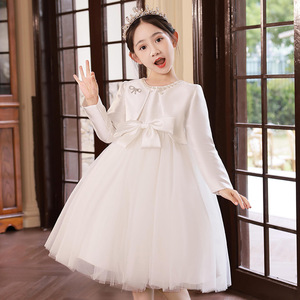 Robe de princesse pour filles, robe de demoiselle d'honneur, robe de fête d'anniversaire, robe de concours, robe de récital de piano, costume élégant pour spectacle sur scène - Product Image 4
