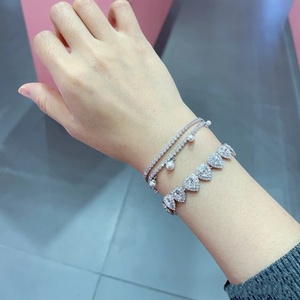 Nuevo Collar <span class=keywords><strong>de</strong></span> Perlas con Diamantes en Forma <span class=keywords><strong>de</strong></span> Corazón, Estilo Moderno y Lujoso para <span class=keywords><strong>Mujer</strong></span>, Cadena para Clavícula que Combina con Todo - Product Image 5