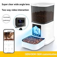 Distributeur automatique de nourriture pour animaux de compagnie intelligent 5L avec caméra 3MP, application WiFi, audio bidirectionnel, anti-blocage, objectif grand angle pour chiens, chats, chatons et chiots, OEM