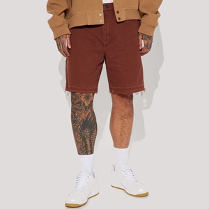 Streetwear personnalisé des Bermudes OEM <span class=keywords><strong>Jeans</strong></span> brodés d'été respirants et écologiques, déchirés à mi-hauteur pour hommes - Product Image 3