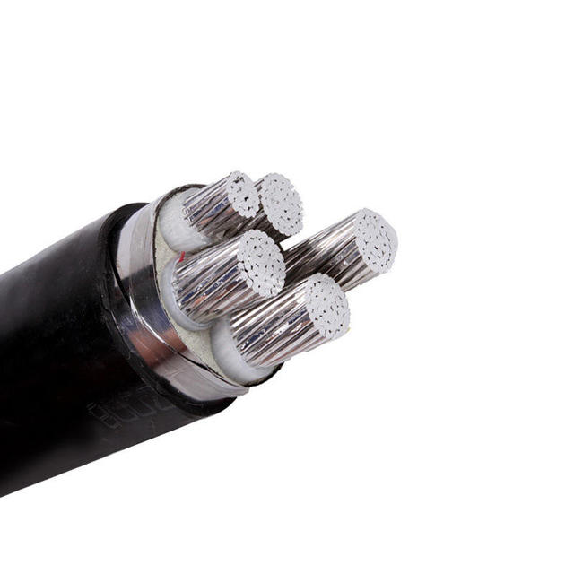 Abc Cable Aluminum Conductor PE Insulated Low Voltage 0.6kv PVC Jacket Overhead Cable