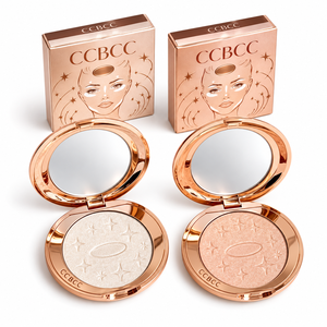 Poudre illuminatrice nacrée champagne, illuminateur multi-brillance pour le visage, illuminateur lumineux modulable - Product Image 4